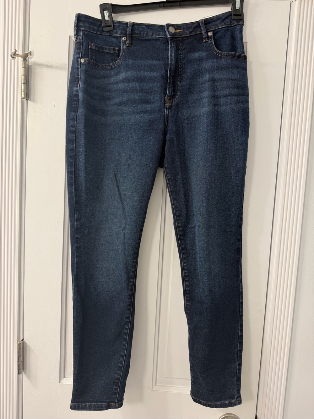 Everlane “The Curvy High Rise” Dark Blue Skinny Jeans